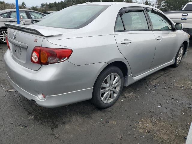 2T1BU4EE4AC289870 - 2010 TOYOTA COROLLA BASE SILVER photo 3