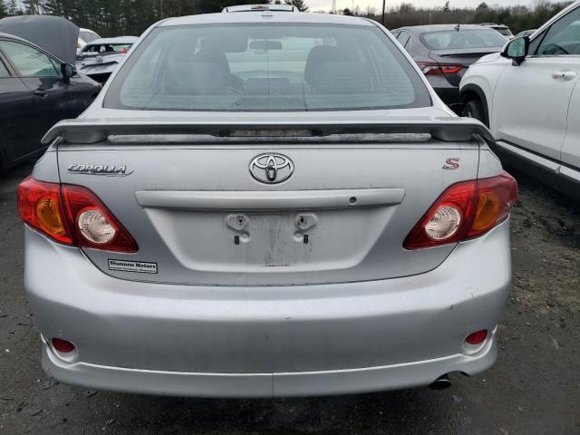 2T1BU4EE4AC289870 - 2010 TOYOTA COROLLA BASE SILVER photo 6