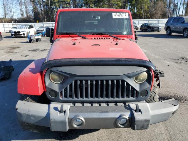 1C4AJWAG6FL617619 - 2015 JEEP WRANGLER SPORT RED photo 5