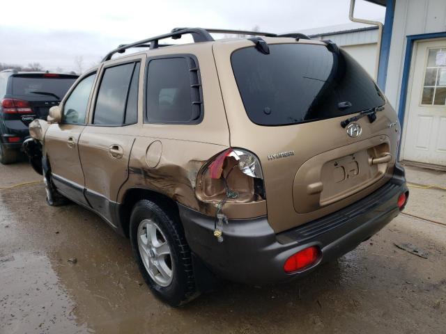 KM8SC13D42U295714 - 2002 HYUNDAI SANTA FE GLS TAN photo 2