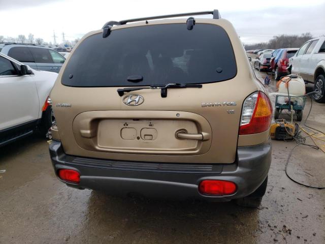 KM8SC13D42U295714 - 2002 HYUNDAI SANTA FE GLS TAN photo 6