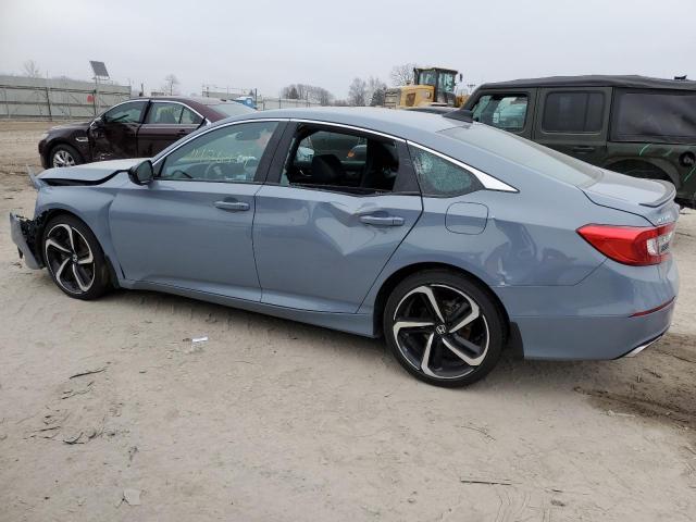 1HGCV1F32NA104191 - 2022 HONDA ACCORD SPORT BLUE photo 2