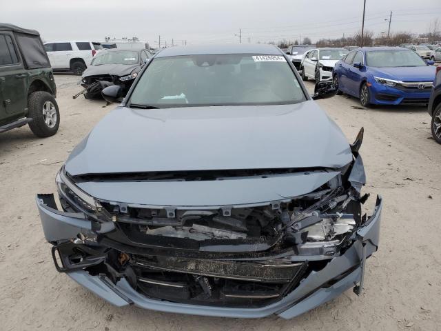 1HGCV1F32NA104191 - 2022 HONDA ACCORD SPORT BLUE photo 5