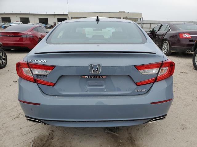 1HGCV1F32NA104191 - 2022 HONDA ACCORD SPORT BLUE photo 6