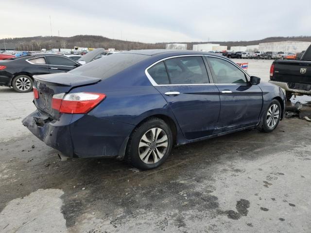 1HGCR2F39FA199764 - 2015 HONDA ACCORD LX BLUE photo 3