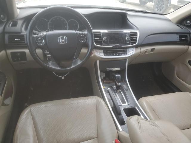 1HGCR2F8XDA002402 - 2013 HONDA ACCORD EXL WHITE photo 8