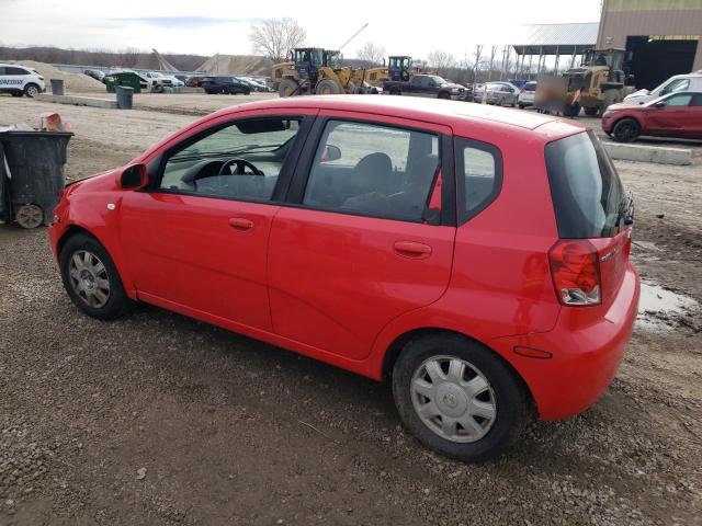 KL1TG62635B495150 - 2005 CHEVROLET AVEO LT RED photo 2