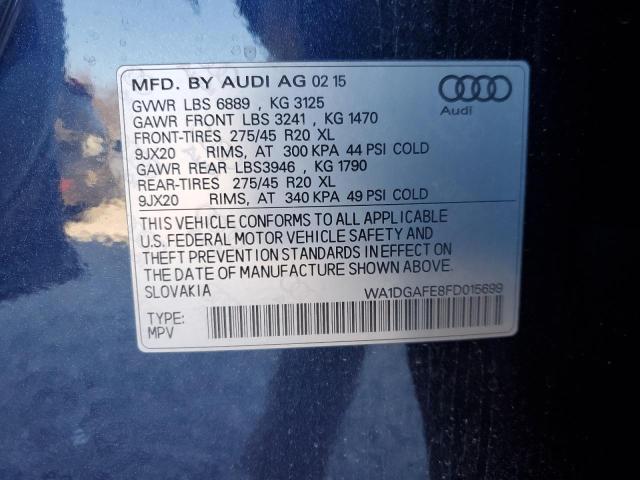 WA1DGAFE8FD015699 - 2015 AUDI Q7 PRESTIGE 蓝色 照片 13