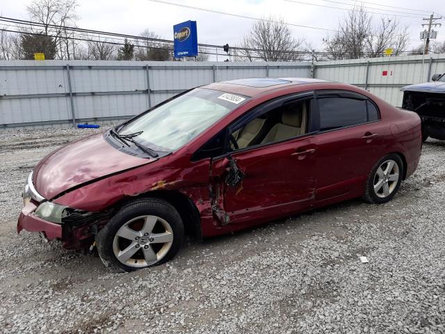 1HGFA16868L070270 - 2008 HONDA CIVIC EX MAROON photo 1