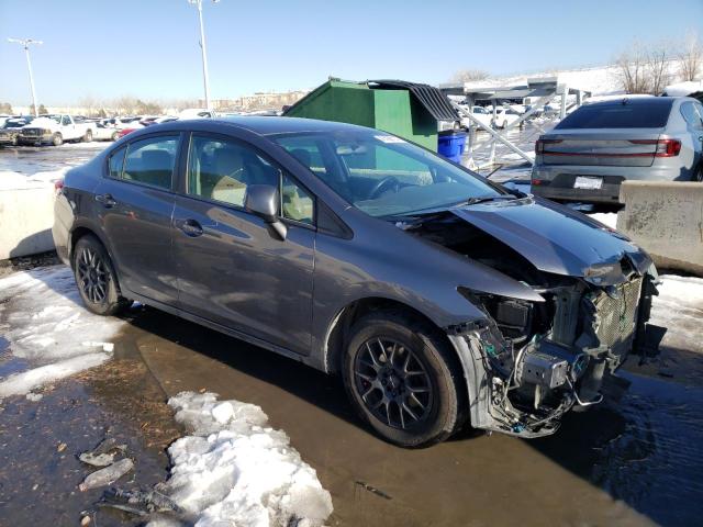 19XFB2F55DE067225 - 2013 HONDA CIVIC LX GRAY photo 4