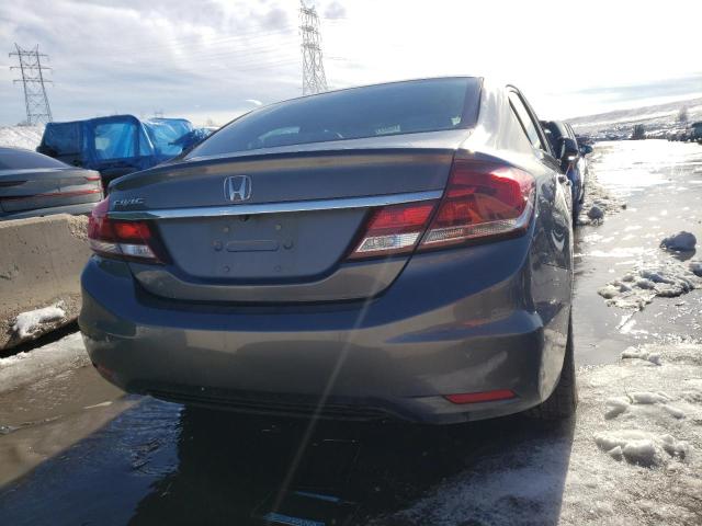 19XFB2F55DE067225 - 2013 HONDA CIVIC LX GRAY photo 6