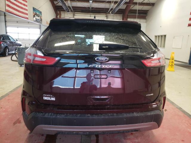 2FMPK4J92MBA15094 - 2021 FORD EDGE SEL BURGUNDY photo 6