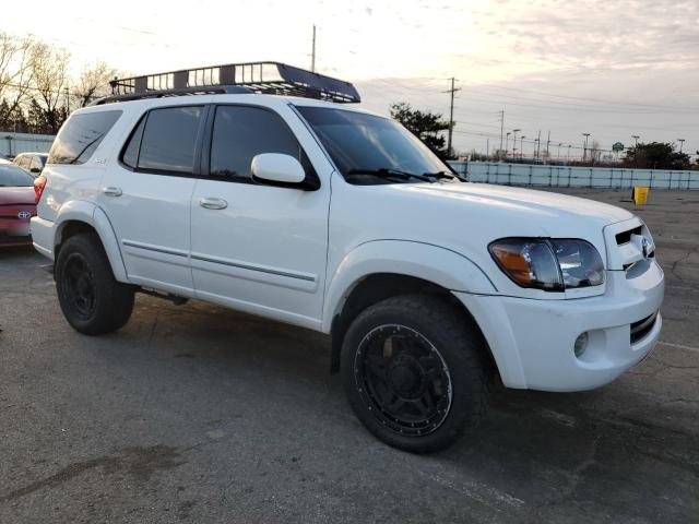 5TDZT34A77S284480 - 2007 TOYOTA SEQUOIA SR5 WHITE photo 4