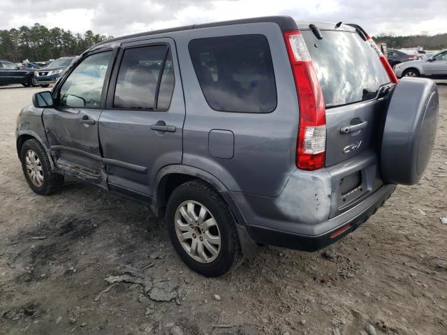 JHLRD78906C020685 - 2006 HONDA CR-V SE GRAY photo 2