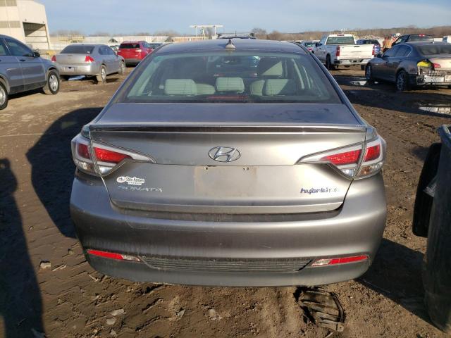 KMHE24L1XHA059747 - 2017 HYUNDAI SONATA HYBRID GRAY photo 6