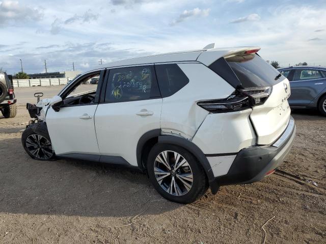 5N1AT3BB1MC842325 - 2021 NISSAN ROGUE SV WHITE photo 2