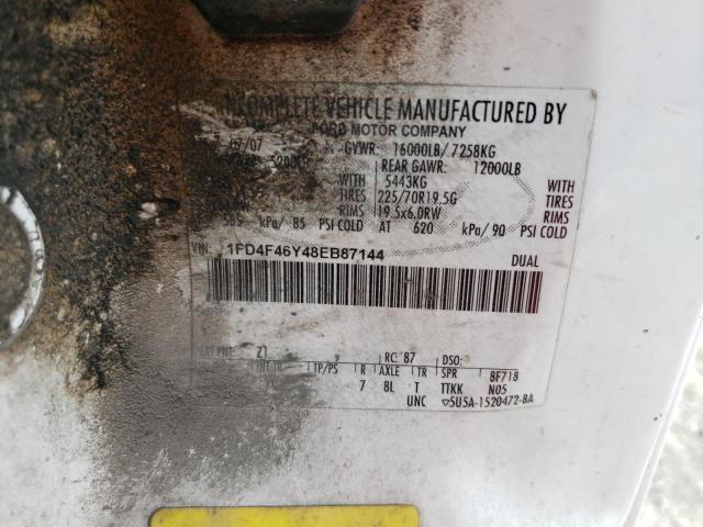 1FD4F46Y48EB87144 - 2008 FORD F450 SUPER WHITE photo 12