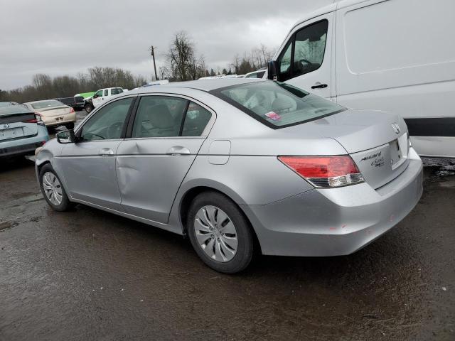 1HGCP26359A080894 - 2009 HONDA ACCORD LX SILVER photo 2