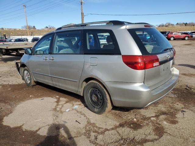 5TDZA23C35S374029 - 2005 TOYOTA SIENNA CE SILVER photo 2