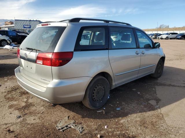 5TDZA23C35S374029 - 2005 TOYOTA SIENNA CE SILVER photo 3