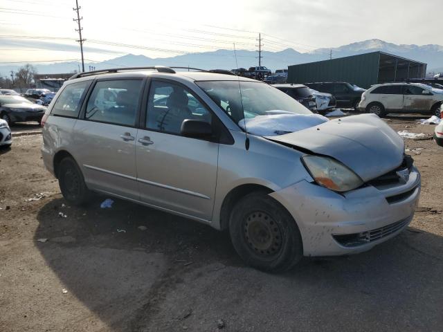 5TDZA23C35S374029 - 2005 TOYOTA SIENNA CE SILVER photo 4