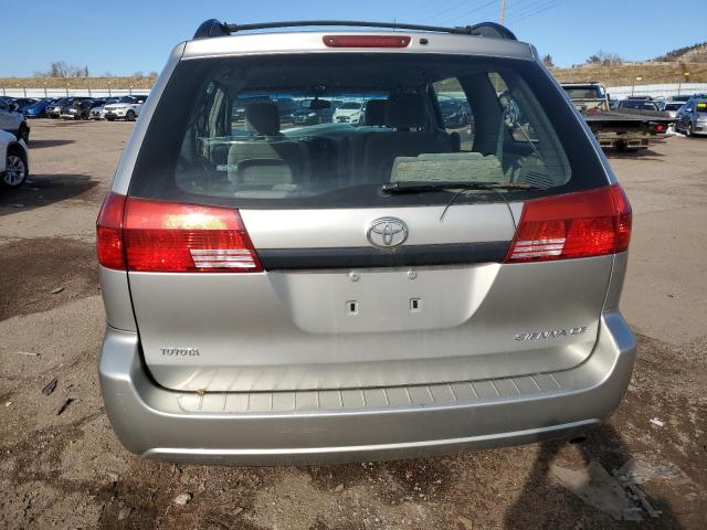 5TDZA23C35S374029 - 2005 TOYOTA SIENNA CE SILVER photo 6