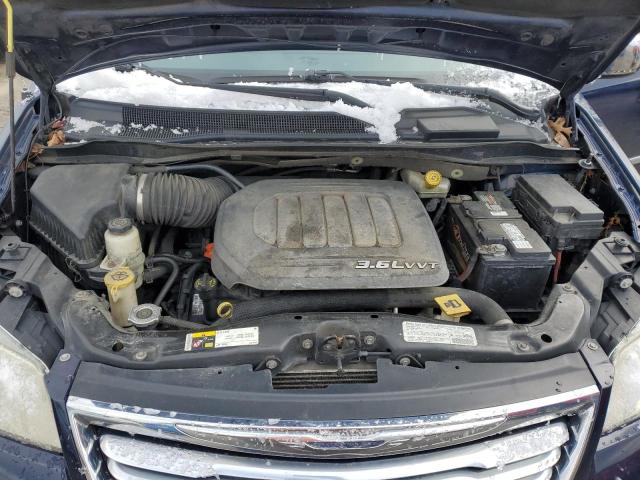 2C4RC1CG4DR585335 - 2013 CHRYSLER TOWN & COU TOURING L BLUE photo 12