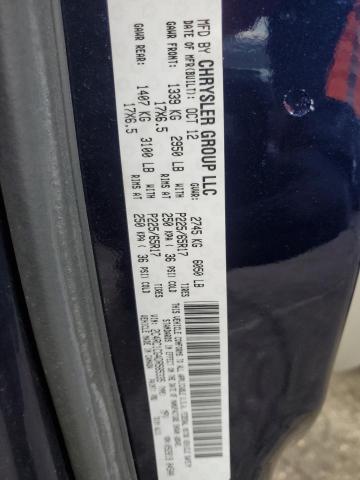 2C4RC1CG4DR585335 - 2013 CHRYSLER TOWN & COU TOURING L BLUE photo 13