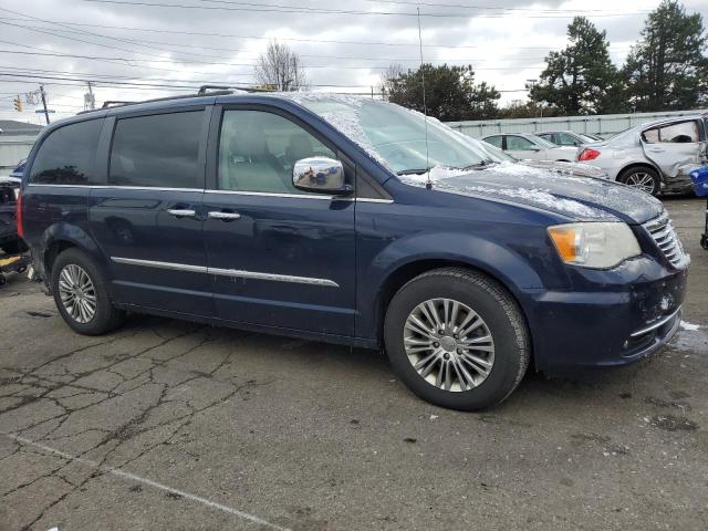 2C4RC1CG4DR585335 - 2013 CHRYSLER TOWN & COU TOURING L BLUE photo 4