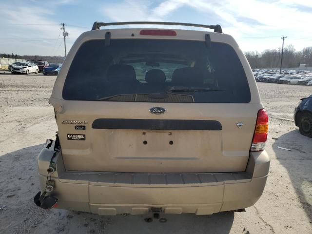 1FMCU93197KA60105 - 2007 FORD ESCAPE XLT GOLD photo 6