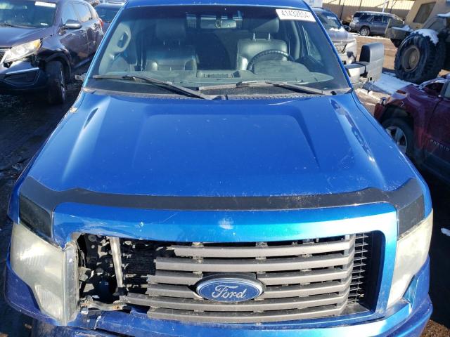 1FTFW1EF0BFB79491 - 2011 FORD F150 SUPERCREW BLUE photo 11