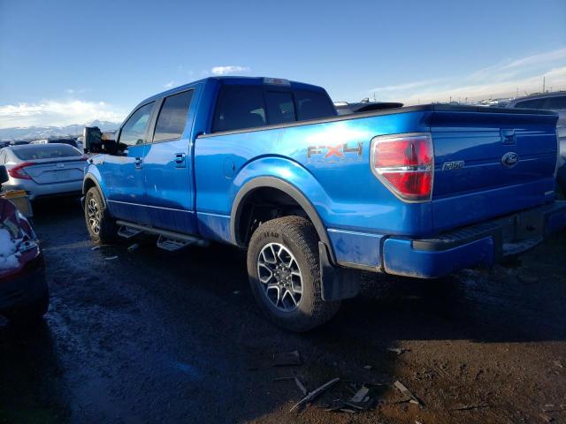 1FTFW1EF0BFB79491 - 2011 FORD F150 SUPERCREW BLUE photo 2