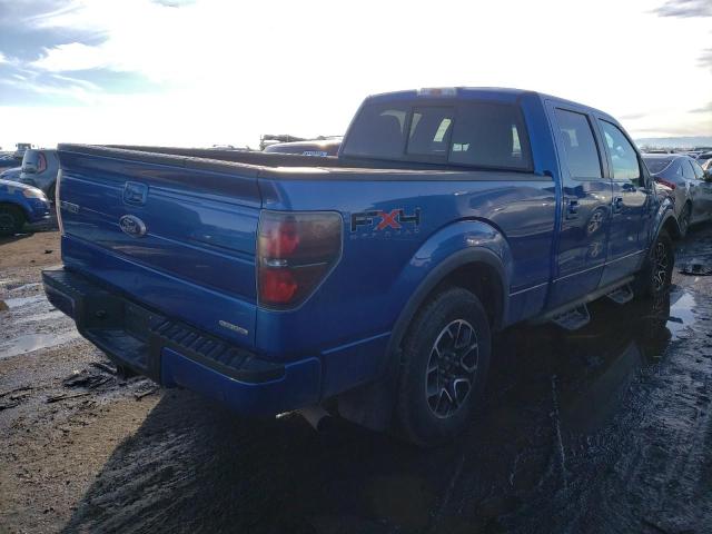 1FTFW1EF0BFB79491 - 2011 FORD F150 SUPERCREW BLUE photo 3