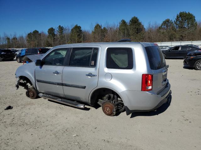 5FNYF4H28EB009942 - 2014 HONDA PILOT LX SILVER photo 2