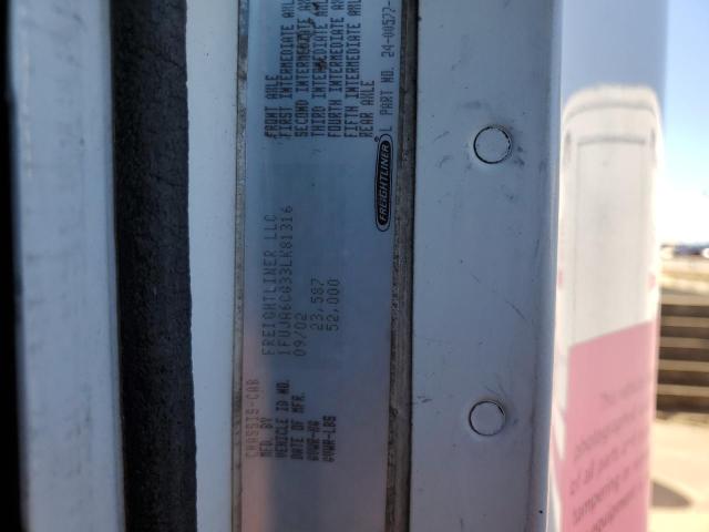 1FUJA6CG33LK81316 - 2003 FREIGHTLINER CONVENTIONAL COLUMBIA WHITE photo 10
