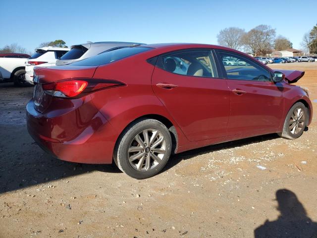 5NPDH4AE7GH702972 - 2016 HYUNDAI ELANTRA SE RED photo 3