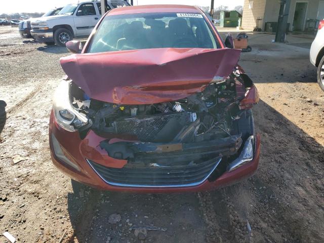 5NPDH4AE7GH702972 - 2016 HYUNDAI ELANTRA SE RED photo 5