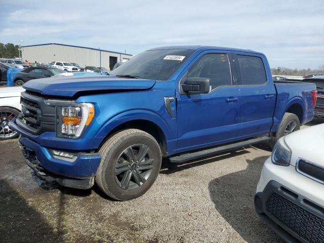 1FTEW1EP2NFC06554 - 2022 FORD F150 SUPERCREW BLUE photo 1