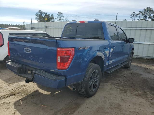1FTEW1EP2NFC06554 - 2022 FORD F150 SUPERCREW BLUE photo 3