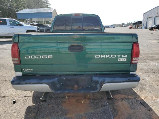 1D7GL42K54S563931 - 2004 DODGE DAKOTA SLT GREEN photo 6