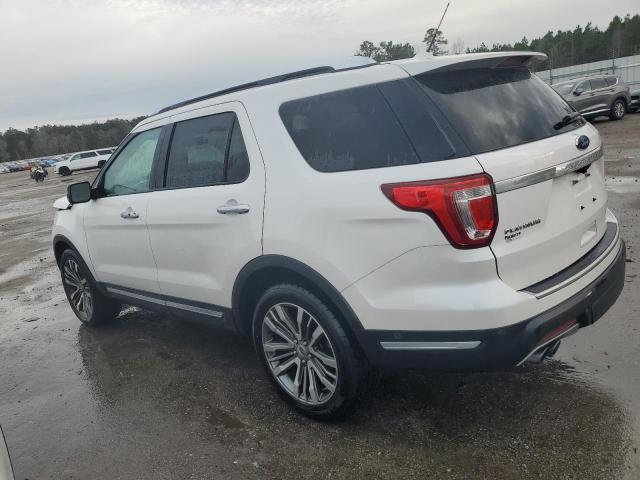 1FM5K8HT1KGA03430 - 2019 FORD EXPLORER PLATINUM WHITE photo 2