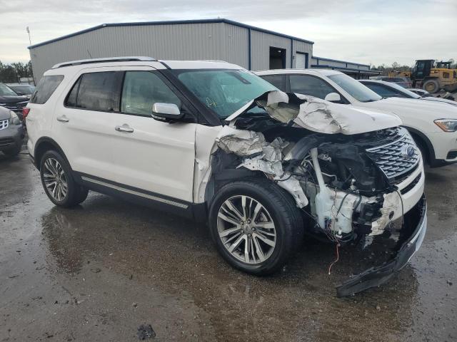 1FM5K8HT1KGA03430 - 2019 FORD EXPLORER PLATINUM WHITE photo 4