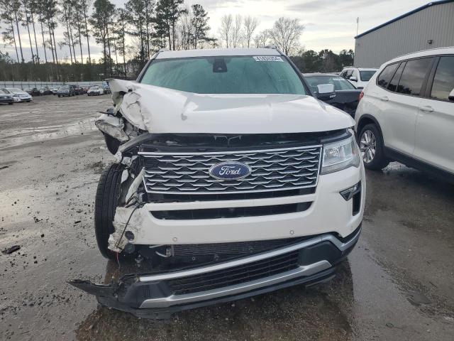 1FM5K8HT1KGA03430 - 2019 FORD EXPLORER PLATINUM WHITE photo 5