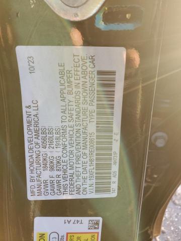 19XFL1H81RE008615 - 2024 HONDA CIVIC SPORT TOURING BLACK photo 12