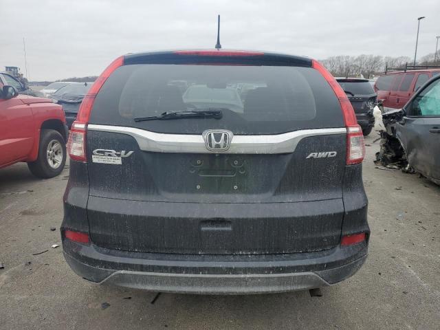 5J6RM4H30FL062453 - 2015 HONDA CR-V LX BLACK photo 6