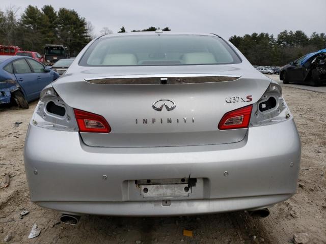 JN1CV6AR6BM355980 - 2011 INFINITI G37 SILVER photo 6