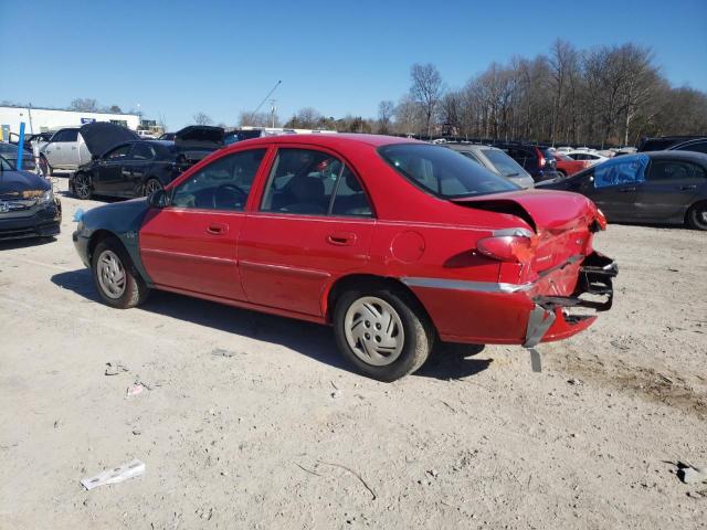 3FAFP13P91R234066 - 2001 FORD ESCORT RED photo 2