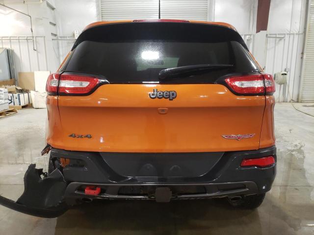 1C4PJMBS6GW176317 - 2016 JEEP CHEROKEE TRAILHAWK ORANGE photo 6