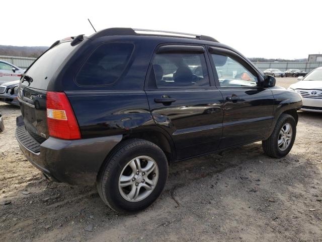 KNDJE723887528328 - 2008 KIA SPORTAGE EX BLACK photo 3