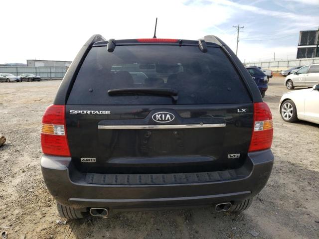 KNDJE723887528328 - 2008 KIA SPORTAGE EX BLACK photo 6